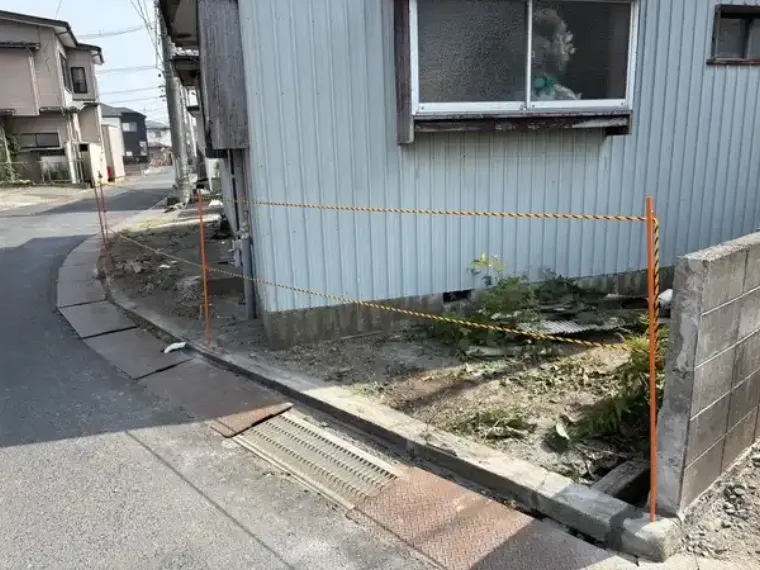 ブロック塀の撤去後