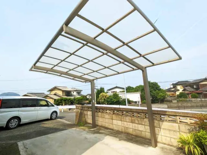 カーポート1台用（標準タイプ）の施工例
